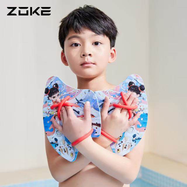 ZOKE洲克卡通印花男女儿童游泳装备自由泳划水掌专业训练硅胶手蹼,淘宝优惠券,粉丝福利购,淘宝优惠卷