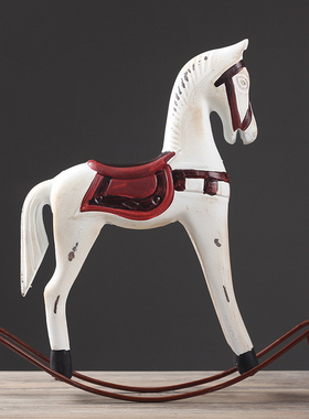 美式乡村风家居饰品摇马店铺摆件