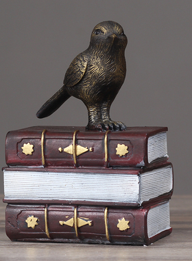 摆设复古书房树脂工艺品装饰摆件