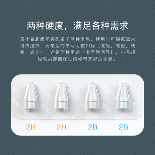 珞小希原装笔尖适用苹果apple pencil笔尖ipad一二代静音防滑笔头 - 图0