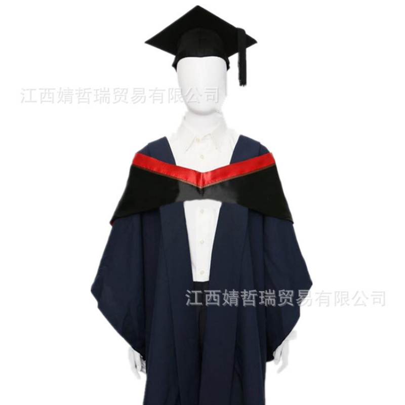 国内大学毕业服香港理工大学学士服硕士服博士服袍理科披肩帽子-图1