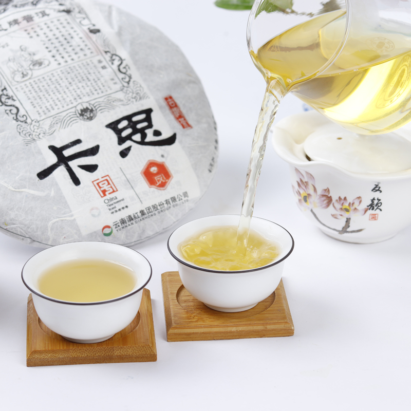2018凤牌普洱茶卡思生茶云南百年乔木纯料古树茶凤庆春茶357g茶叶 - 图3