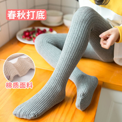儿童连裤袜秋冬薄绒宝宝加厚连体袜女童加绒外穿大童打底袜舞蹈袜 - 图2