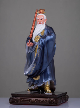 姜子牙神像树脂姜太公钓鱼站像姜尚齐太公佛像封神榜堂口家居摆件