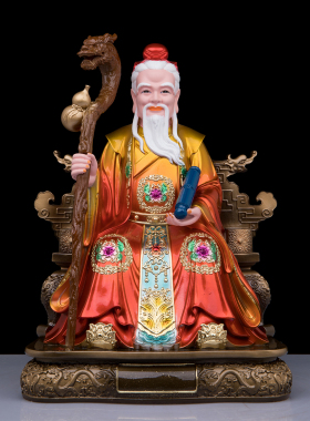 月老星君神像汉白玉红喜神寺庙摆件月下老人树脂家用供奉姻缘