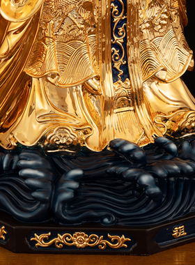 鎏金保平安天上圣母妈祖神像新品