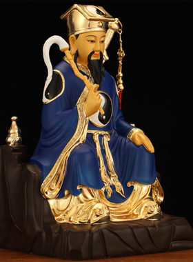 神像彩绘居家供奉纯阳吕祖摆件