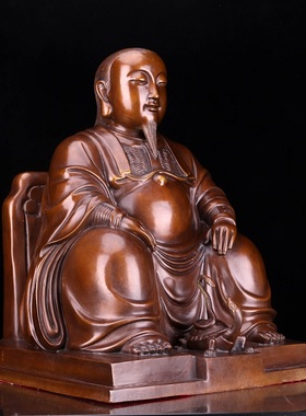 神像纯铜武当山祖师居家供奉摆件