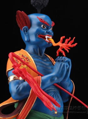面然大士面燃鬼王焦面大士焰口鬼王大士爷羽林大神汉白玉神佛像