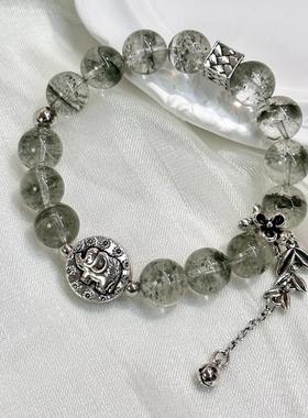 无注册商标天然绿幽灵手链