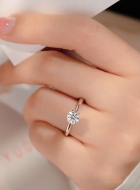 【以爱之名】六爪莫桑石纯银戒指