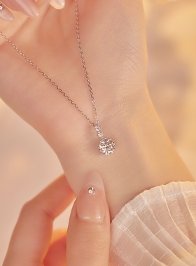 925银莫桑石克拉钻项链