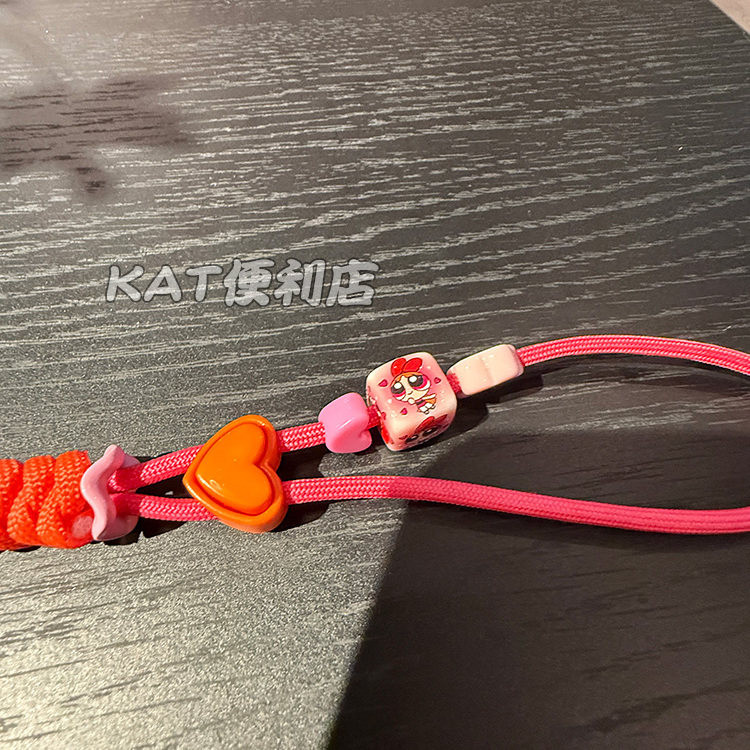 KAT小女警卡通珠设计腕绳短相机绳彩色微单相机挂绳,淘宝优惠券,粉丝福利购,淘宝优惠卷