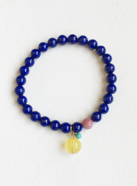 小众设计款手串天然青金石手链