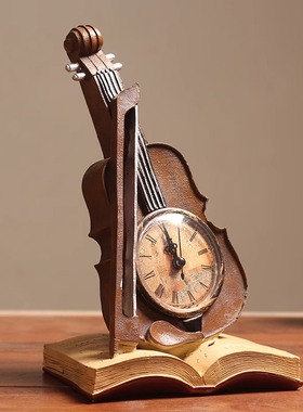 复古小提琴摆件创意家居客厅电视柜酒柜个性摆设室内装饰品道具