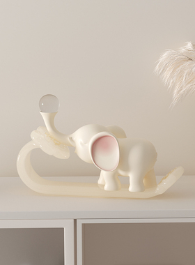 客厅玄关酒柜奶油风装饰品摆件