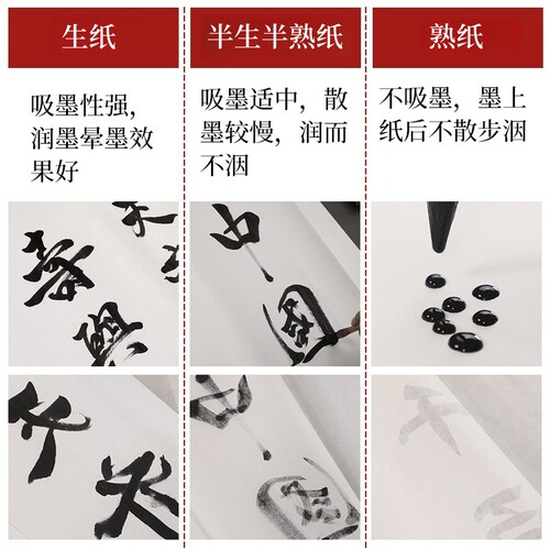 雅涵加厚四尺书法国画练习创作纸生半生半熟工笔画书画纸 - 图0