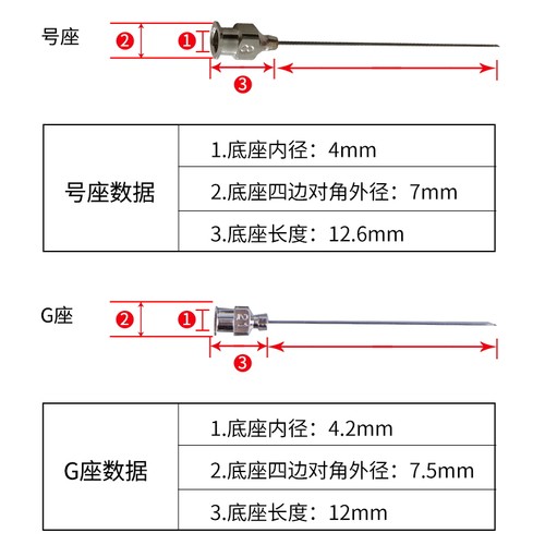 精密点胶不锈钢针头加长针头实验尖头针头金属斜口针平口圆头14号 - 图1