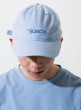 FEAROM小众设计刺绣弯檐帽