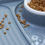 Pet Cat Bowl Double Bowl Butterfly милая кошачья чаша полка анти -скольжение плюшевая плюшевая чаша пищевая кастрюль с брызг против ликовой кошки двойной миски