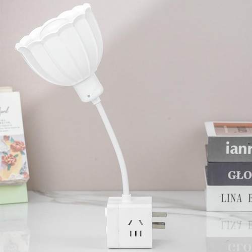 插电式魔方台灯带插座家用卧室床头灯学生宿舍寝室小夜灯可换灯泡 - 图2