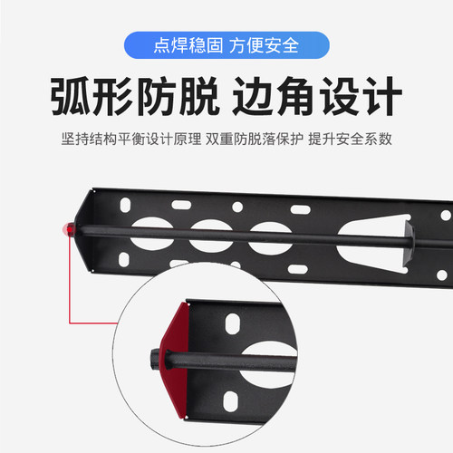 普利斯通用WH401 404B 604B 32-55-65-85寸三钩可调液晶电视挂架 - 图2