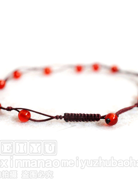 防小人招桃花旺财运红绳手链包邮