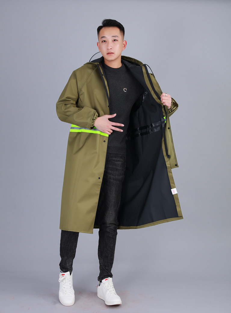 3520雨衣劳保工地防水长款男女全身防暴雨成人户外徒步加厚大加长