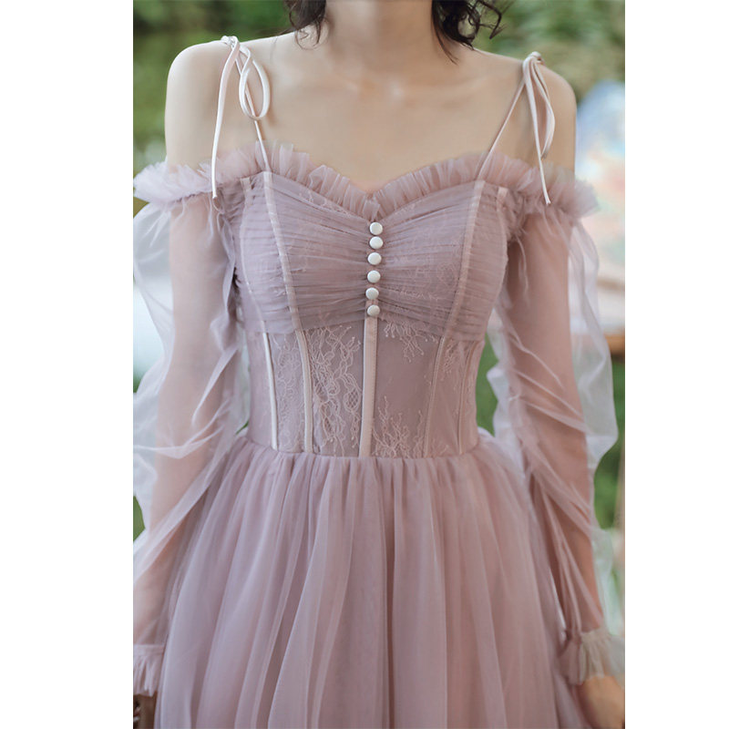 伴娘服长款2020新品夏学生女连衣裙 友艺阁礼服/晚装