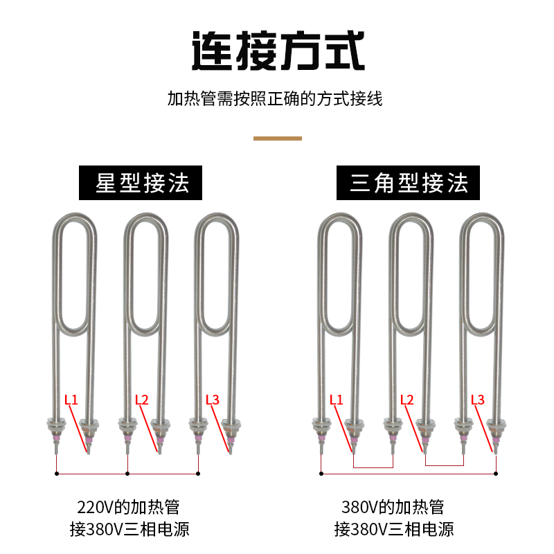 双U型不锈钢蒸饭车蒸饭机柜加热管棒水箱电热管220V/380V 3KW 4KW