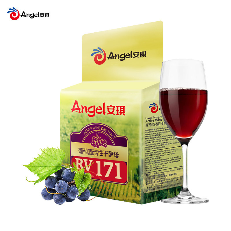 安琪葡萄酒活性干酵母RV171 自酿红酒果酒发酵水果酒曲酵母粉500g