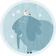 ковер 卡通地垫椅子加厚卧室儿童房间床边坐垫吊篮帐篷水洗脚垫圆形地毯 Tao Heung