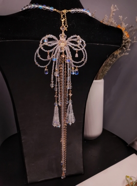 原创/项链软璎珞古风汉服配饰蝴蝶结洛丽塔手作复古锁骨链项圈