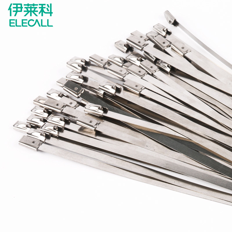 304不锈钢扎带自锁式抱箍卡扣7.9*1500~3000固定器金属白钢扎带_虎窝淘