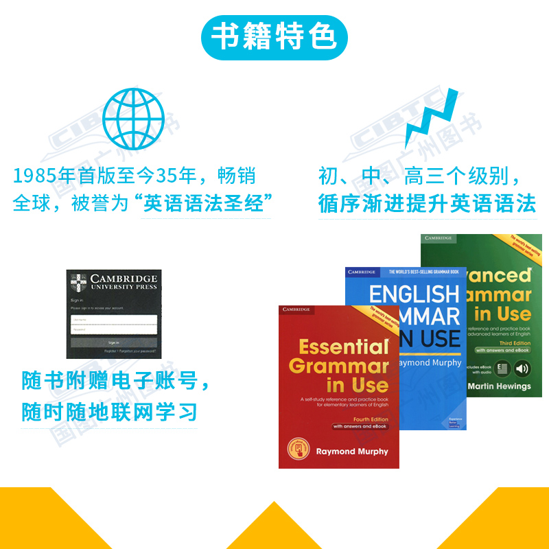 【总代理】剑桥英语语法初级 Essential Grammar in use书(含答案)+账号第四版小学语法自学工具书进口英文原版Cambridge KET PET-图0