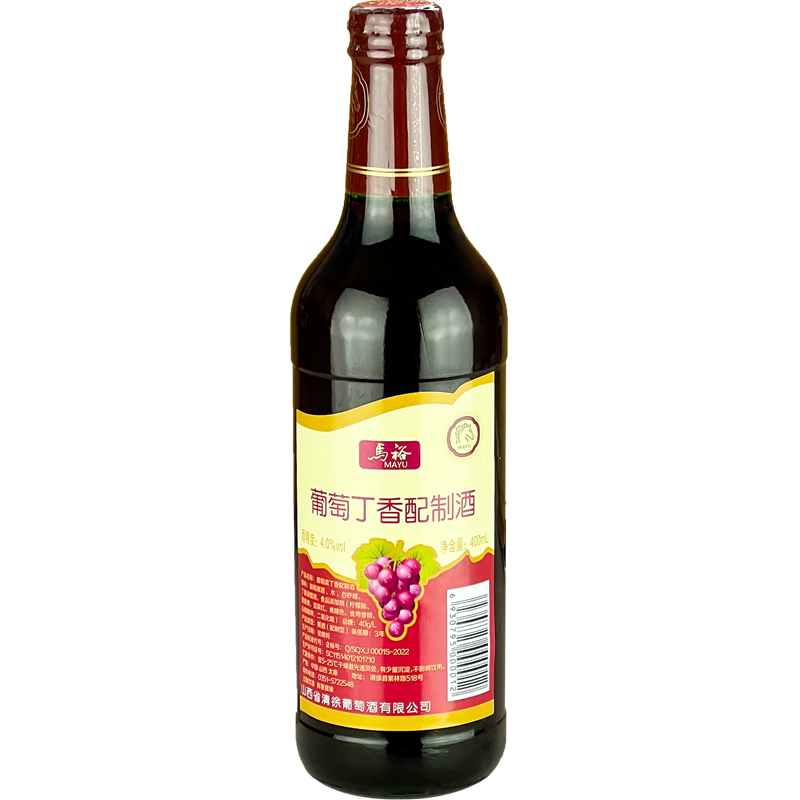 山西清徐葡萄酒马裕柔丁香女士甜红酒400ml*6瓶包装中国高性价比 - 图3