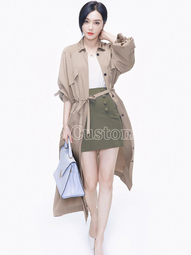 怪你过分美丽秦岚莫向晚明星同款衣服 夏秋长款风衣外套防晒衫 2020 怪你过分美丽秦岚莫向晚明星同款衣服 夏秋长款风衣外套防晒衫 2020