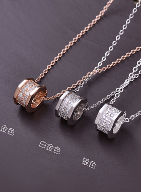 小蛮腰18K玫瑰金纯银项链锁骨链