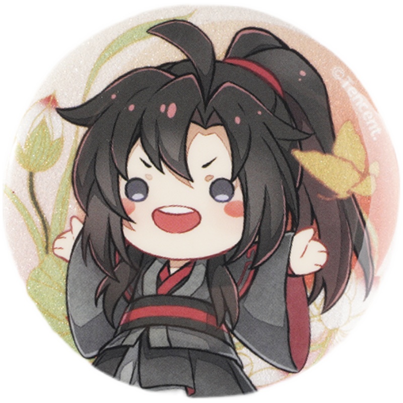 KAZE魔道祖师动画双人玩偶吧唧马口铁徽章魏无羡蓝忘机周边 - 图3