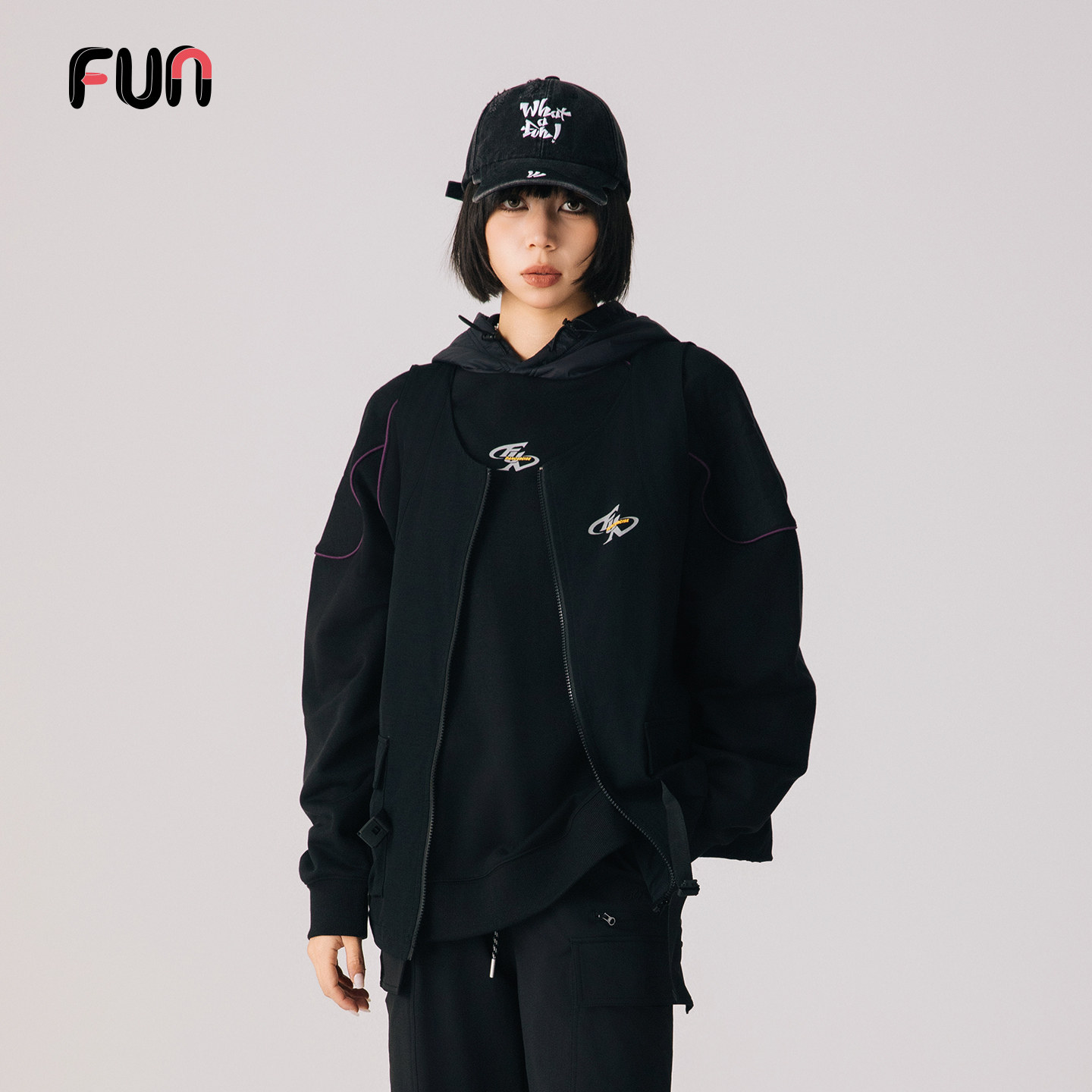 Fun2025秋冬季商场同款工装马甲女休闲坎肩多口袋机能风背心男女,淘宝优惠券,粉丝福利购,淘宝优惠卷