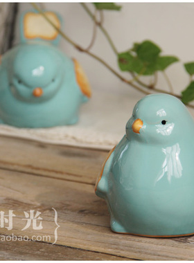 康康时光复古小鸟陶瓷乡村田园