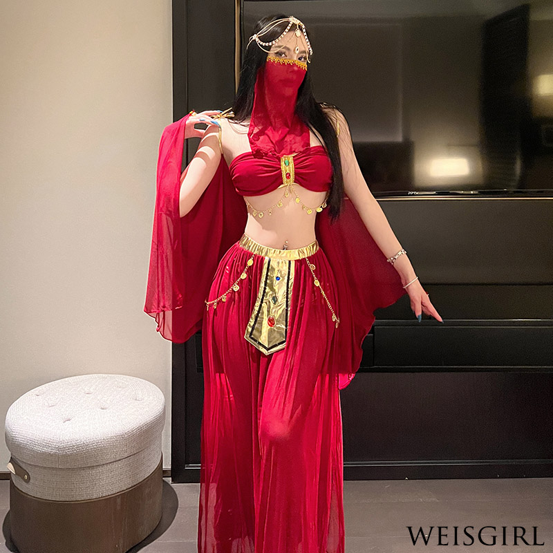 weisgirl性感希腊女神异域风情西域埃及艳后印度舞娘敦煌舞姬服装 - 图1