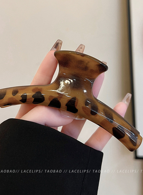 超高级的抓夹~早春鲨鱼夹大号女