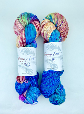 HAPPY KNIT HK手染线 袜子线 手工编织 DIY毛衣线