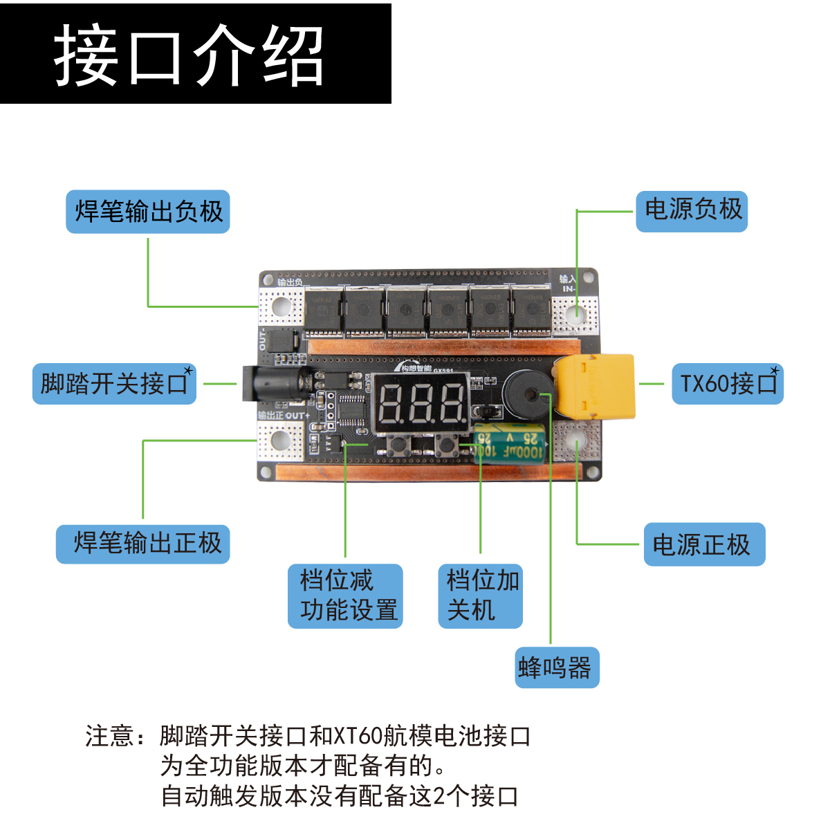 12V电压手持式便携18650手机锂电池点焊机小型碰焊机diy全套配件