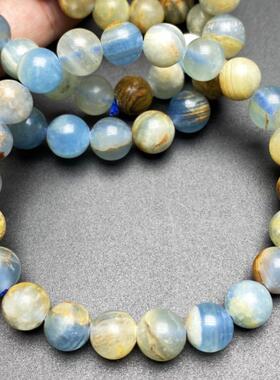 天然蓝安力士手串蓝纹石