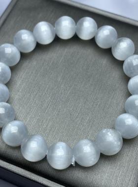 天然透石膏猫眼石手串饰品