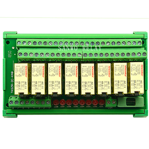 8路申乐SHENLER电磁继电器模组模块PLC输出放大板220V RFT1C0730L - 图3