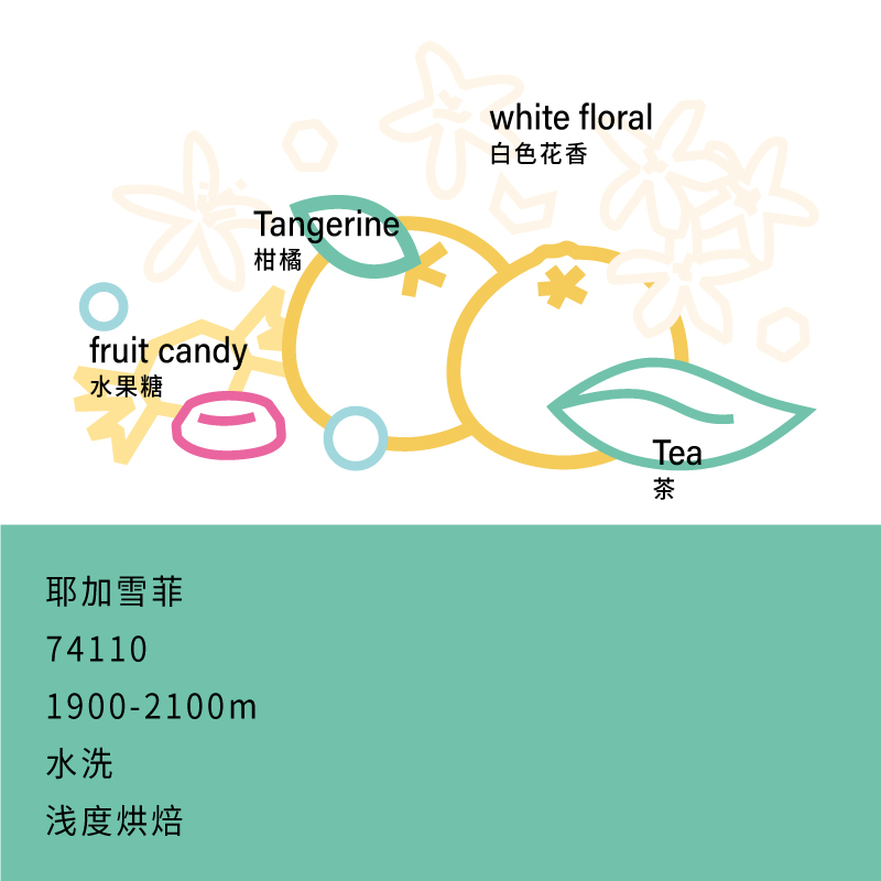 唯舍埃塞俄比亚耶加雪菲咖啡水洗沃卡精品手冲咖啡豆经典风味150g - 图0