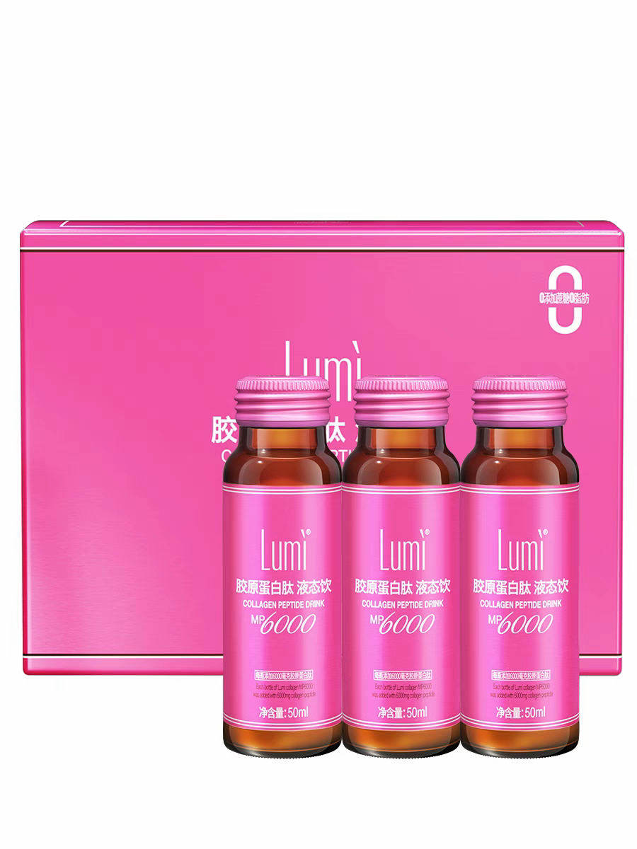 lumi胶原蛋白肽液态口服液3盒18瓶小分子正品6000mg - 图3